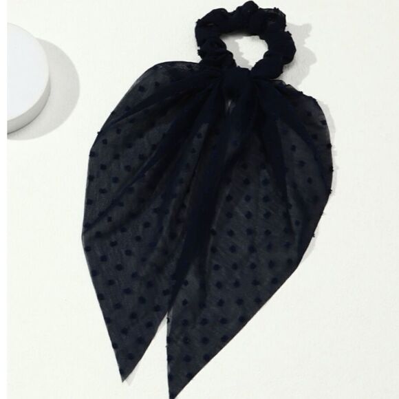 Navy Blue Hair Scarf - Picture 1 of 4
